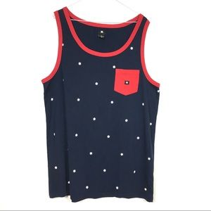 DC Navy Stars Tank Top